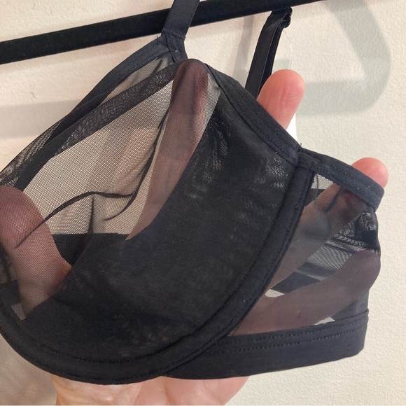 GAPBODY Sz 36C Sheer Semi-Demi Underwire Adjustable Straps Supportive Bra NEW - Picture 4 of 10